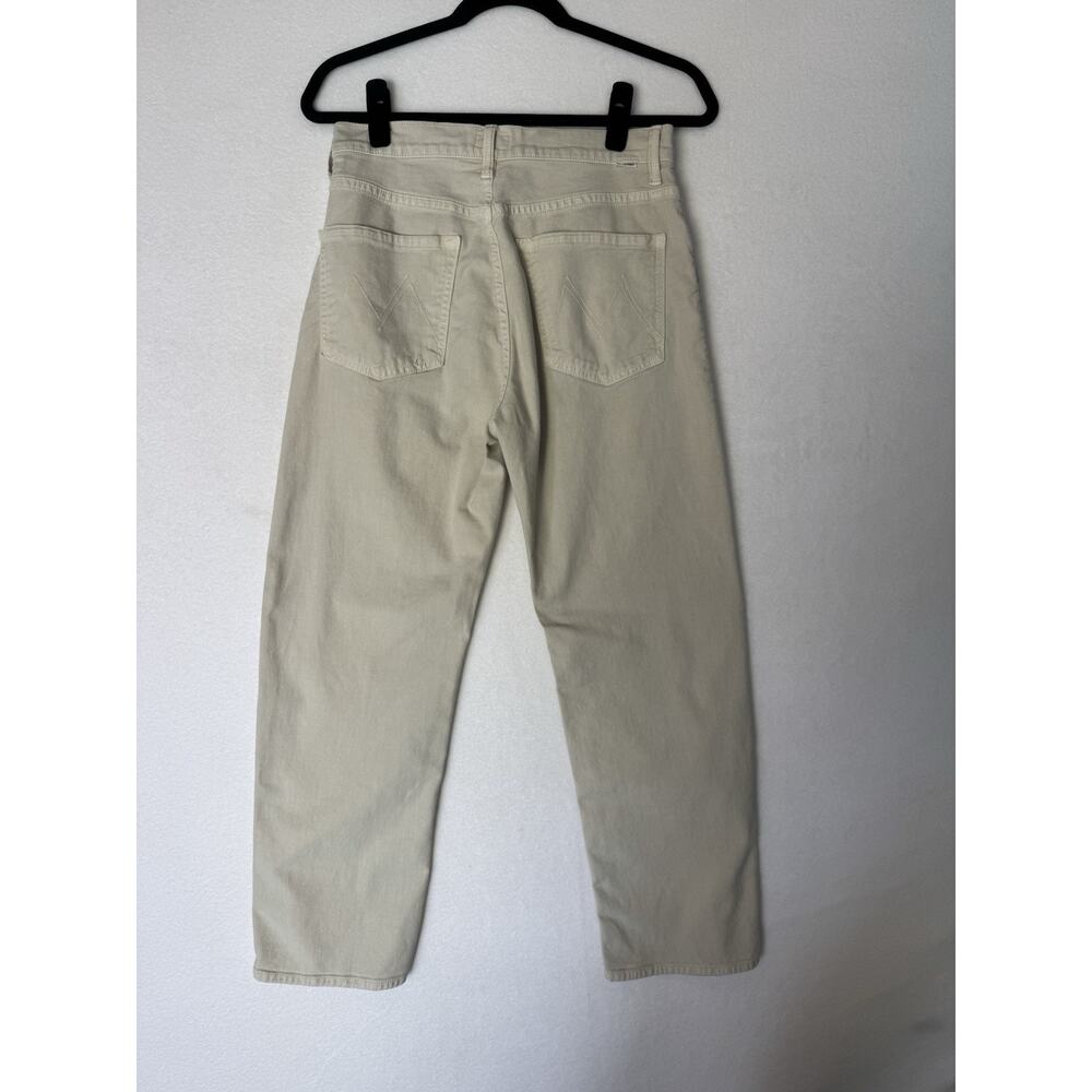 Mother Jeans The Ditcher Crop In Chalk It Up Tan Beige Size 26 High Waist - Picture 3 of 11